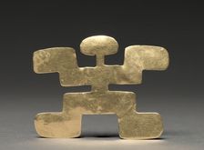 Abstract Figure Pendant, c. 100-900. Creator: Unknown