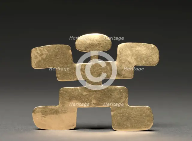 Abstract Figure Pendant, c. 100-900. Creator: Unknown.