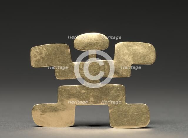 Abstract Figure Pendant, c. 100-900. Creator: Unknown.