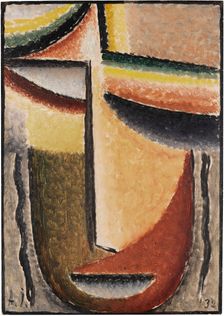 Abstract Head: Tragic Mask, 1932. Creator: Alexei Jawlensky