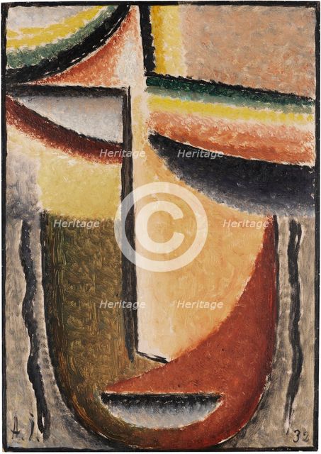 Abstract Head: Tragic Mask, 1932. Creator: Alexei Jawlensky.
