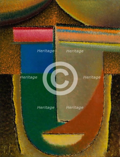 Abstract Head (Africa), 1933. Artist: Javlensky, Alexei, von (1864-1941)
