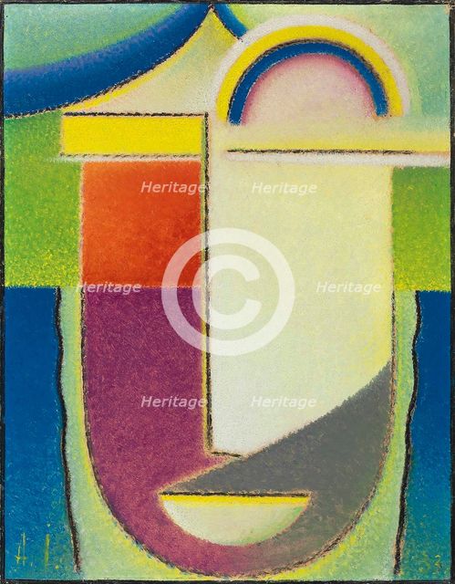 Abstract Head: Easter, 1933. Creator: Javlensky, Alexei, von (1864-1941).