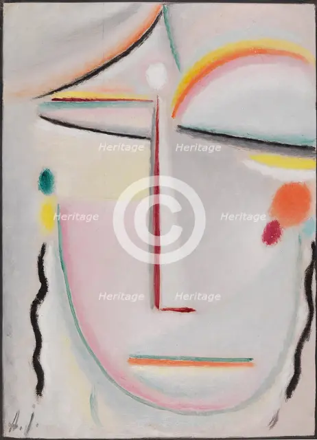 Abstract Head: Enlightenment II, 1919. Creator: Javlensky, Alexei, von (1864-1941).