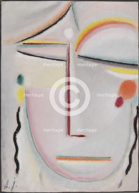 Abstract Head: Enlightenment II, 1919. Creator: Javlensky, Alexei, von (1864-1941).