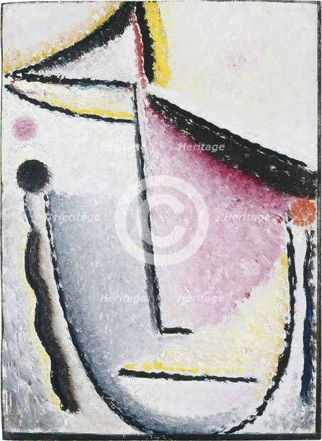 Abstract Head: Pensive, 1929-1930. Artist: Javlensky, Alexei, von (1864-1941)