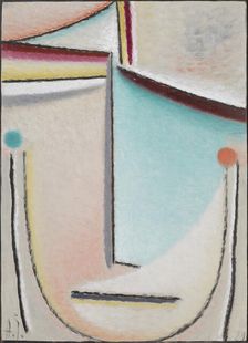 Abstract Head: Pink-Light Blue, 1929. Creator: Javlensky, Alexei, von (1864-1941)