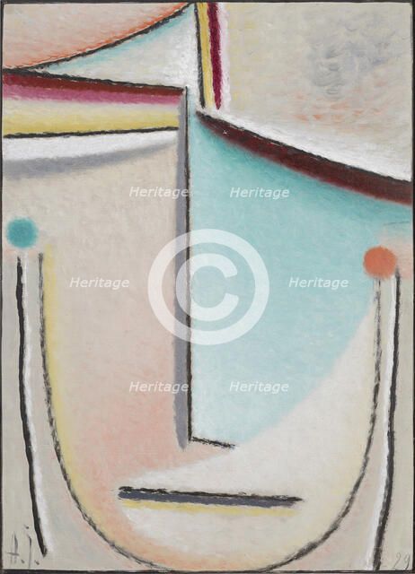 Abstract Head: Pink-Light Blue, 1929. Creator: Javlensky, Alexei, von (1864-1941).