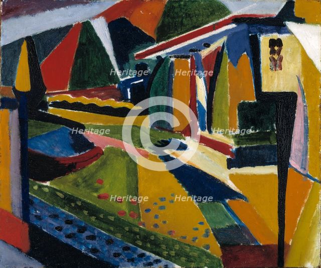Abstract Landscape, 1915-1916. Creator: Henry Lyman Saÿen.
