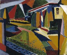 Abstract Landscape, 1915-1916. Creator: Henry Lyman Saÿen