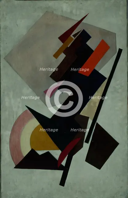 Abstracte composition. (Suprematism), 1910s. Artist: Rozanova, Olga Vladimirovna (1886-1918)