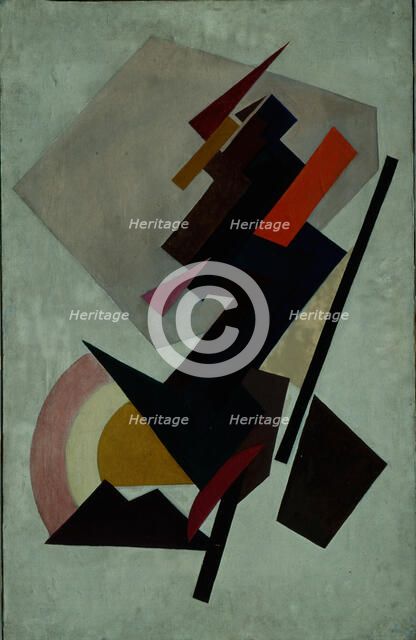 Abstracte composition. (Suprematism), 1910s. Artist: Rozanova, Olga Vladimirovna (1886-1918)