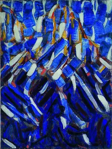 Abstraction (the Blue Mountain), 1912. Artist: Rohlfs, Christian (1849-1938)
