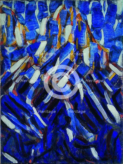 Abstraction (the Blue Mountain), 1912. Artist: Rohlfs, Christian (1849-1938)