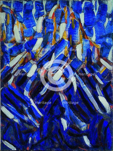 Abstraction (the Blue Mountain), 1912. Artist: Rohlfs, Christian (1849-1938)