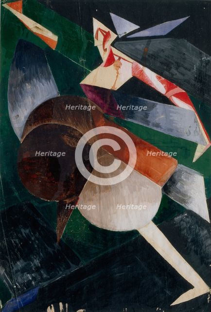 Abstraction. The Dancer. Artist: Exter, Alexandra Alexandrovna (1882-1949)