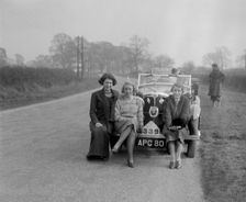 AC 4-seater tourer of Kitty Brunell, winner of Class 2 in the RAC Rally, 1933. Artist: Bill Brunell