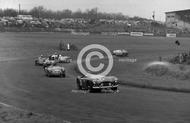 A.C. Ace , F. Warnwell, Brands Hatch sports car racing Boxing Day meeting 1957. Creator: Unknown.