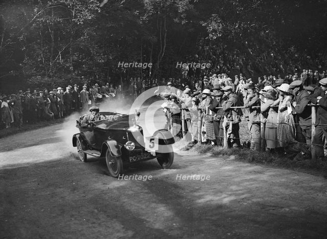 AC of Lilian Roper competing in the MAC Shelsley Walsh Hillclimb, Worcestershire, 1923. Artist: Bill Brunell.