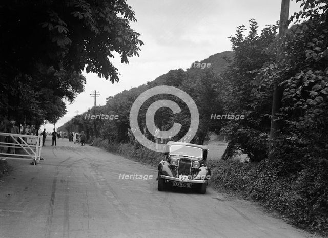 AC Westwood's Talbot 10, winner of a silver award at the MCC Torquay Rally, July 1937. Artist: Bill Brunell.