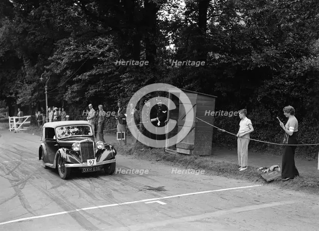AC Westwood's Talbot 10, winner of a silver award at the MCC Torquay Rally, July 1937. Artist: Bill Brunell.