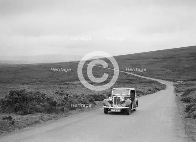 AC Westwood's Talbot 10, winner of a silver award at the MCC Torquay Rally, July 1937. Artist: Bill Brunell.