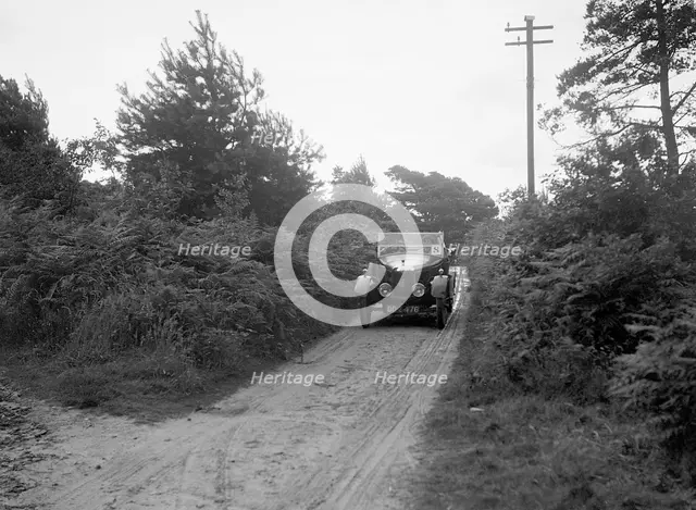 AC Tourer taking part in a First Aid Nursing Yeomanry trial or rally, 1931. Artist: Bill Brunell.