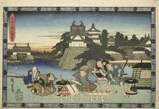 Act 3 (Sandanme), from the series "The Revenge of the Loyal Retainers (Chushingura)", c. 1834/39. Creator: Ando Hiroshige