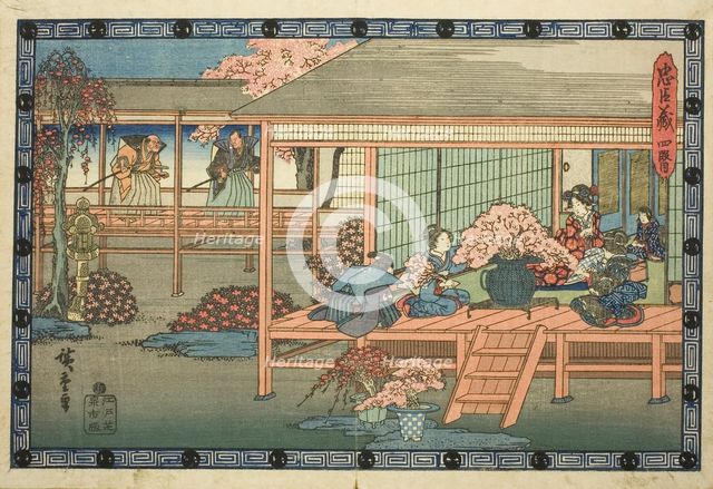 Act 4 (Yondanme), from the series "The Revenge of the Loyal Retainers (Chushingura)", c. 1834/39. Creator: Ando Hiroshige.