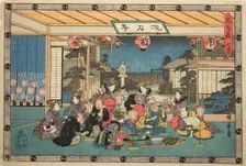 Act 7 (Shichidanme), from the series "The Revenge of the Loyal Retainers (Chushingura)", c. 1834/39. Creator: Ando Hiroshige