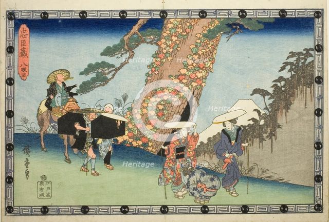 Act 8 (Hachidanme), from the series "Storehouse of Loyal Retainers (Chushingura)", c. 1834/39. Creator: Ando Hiroshige.