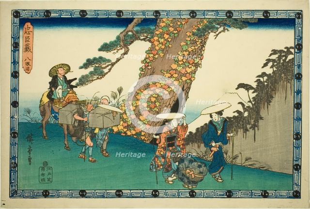 Act 8 (Hachidanme), from the series "The Revenge of the Loyal Retainers (Chushingura)", c. 1834/39. Creator: Ando Hiroshige.