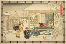Act 9 (Kyudanme), from the series "The Revenge of the Loyal Retainers (Chushingura)", c. 1834/39. Creator: Ando Hiroshige