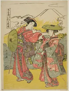 Act Eight: Bridal Journey from the play Chushingura (Treasury of Loyal Retainers), Japan, c.1779/80. Creator: Shunsho