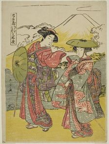 Act Eight: Bridal Journey from the play Chushingura (Treasury of Loyal Retainers), Japan, c.1779/80. Creator: Shunsho