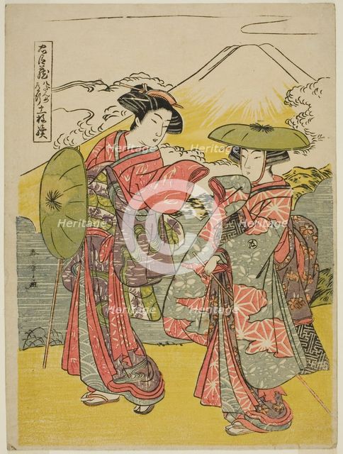 Act Eight: Bridal Journey from the play Chushingura (Treasury of Loyal Retainers), Japan, c.1779/80. Creator: Shunsho.