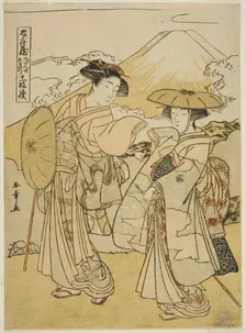 Act Eight: Bridal Journey, from the play "Treasury of Loyal Retainers..., Japan, c.1779/80. Creator: Shunsho