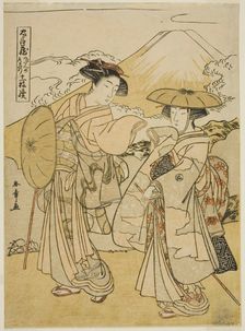 Act Eight: Bridal Journey, from the play "Treasury of Loyal Retainers..., Japan, c.1779/80. Creator: Shunsho