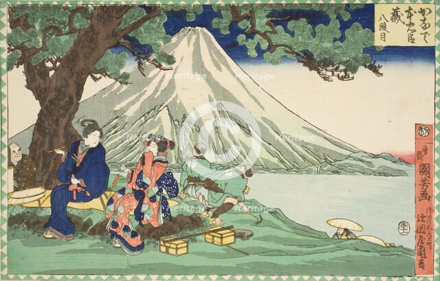 Act Eight: Journey, Published in 1854. Creator: Utagawa Kuniyoshi.