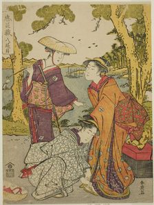 Act Eight: The Bridal Journey from the play Chushingura (Treasury of the Forty..., early 1790s. Creator: Katsukawa Shun'ei