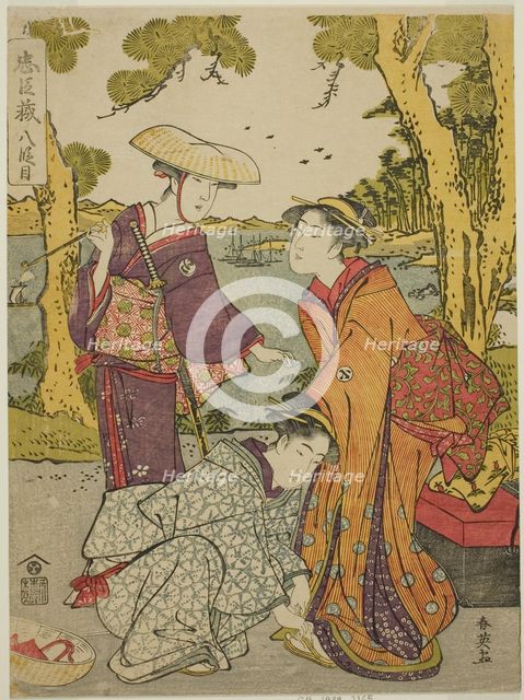 Act Eight: The Bridal Journey from the play Chushingura (Treasury of the Forty..., early 1790s. Creator: Katsukawa Shun'ei.