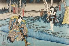 Act Five of the play Chushingura (The Forty-seven Ronin), published in 1849. Creator: Utagawa Kuniyoshi