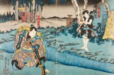 Act Five of the play Chushingura (The Forty-seven Ronin), published in 1849. Creator: Utagawa Kuniyoshi