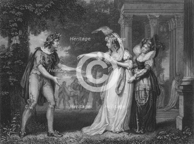Act I Scene ii from As You Like It, c19th century. Artist: Unknown.