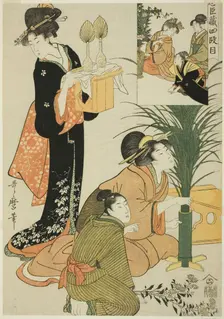 Act IV, from Treasury of the Loyal Retainers, Japan, c. 1801/02. Creator: Kitagawa Utamaro