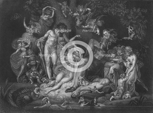 Act IV Scene i from A Midsummer Night's Dream, c19th century. Artist: Unknown.