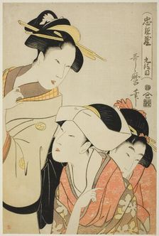 Act IX (Kudanme), from the series "The Treasury of Loyal Retainers (Chushingura)", Japan, c.1798/99. Creator: Kitagawa Utamaro
