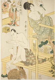Act Seven, from the series "Treasury of the Loyal Retainers (Chushingura) (Shichi...,Japan, c1801/02 Creator: Kitagawa Utamaro