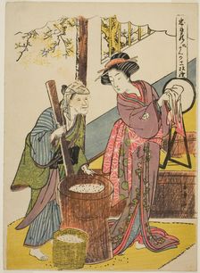 Act Six: Yoichibei's House from the play Chushingura (Treasury of Loyal Retainers), Japan, c.1779/80 Creator: Shunsho