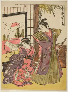 Act Two: The House of Kakogawa Honzo from the play Chushingura (Treasury of Loyal..., Japan, c1779/8 Creator: Shunsho
